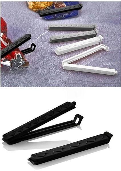 Home 8 Adet Poşet Klipsi,poşet,ambalaj,paket Kilidi,mandallı Torba Kilidi