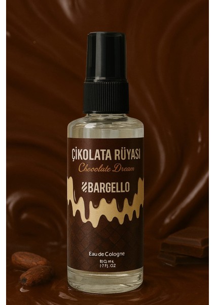 Çikolata Rüyası 50 ml Plastik Dökme Kolonya Edc - MNMS50KÇI indirimleri