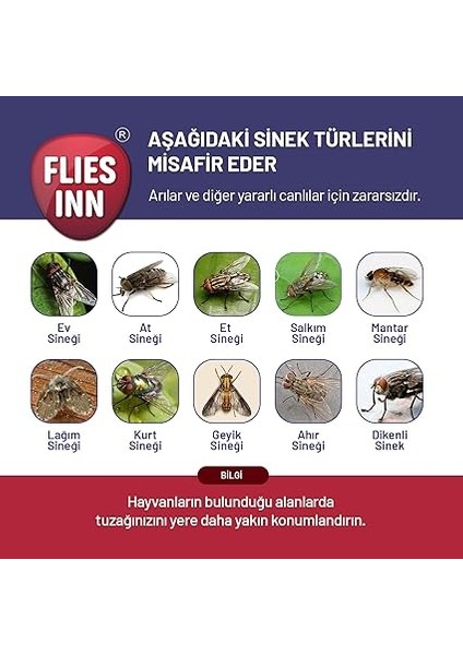 Flıes’ Inn – Lıte Karasinek Tuzağı ve 10 Adet 25GR Çekici Yem indirimleri