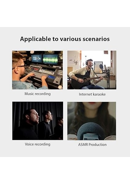 Ses Arayüzü Profesyonel Kayıt Xlr O Arayüz Dsp Reverb 48V Phan Güç Ses Kartı 16BIT/48KHZ Çözünürlük Müzik Kaydı Için Tak ve Çalıştır Çevrimiçi Karaoke Vokal Kaydı indirimleri