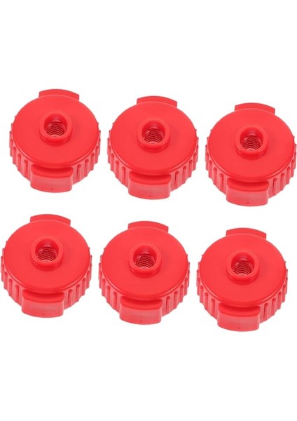 6 Adet Zil Somunu: Caz Davul Seti Için Plastik Hızlı Çıkarılabilir Davul Zil Aksesuarları Hafif Perküsyon Yedek Parçaları Gelişmiş Performans Için