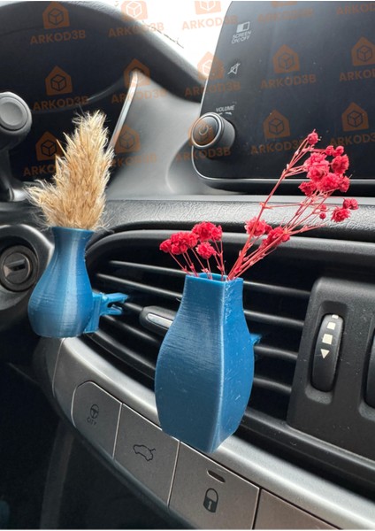 4'lü Set Araç İçi Dekorasyon Araç Süsü Mini Saksı modelleri