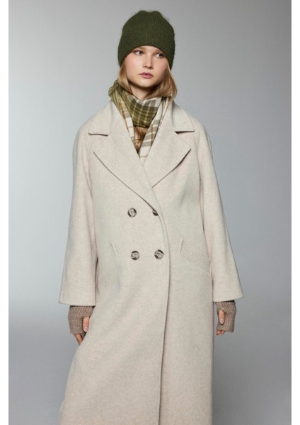 Kruvaze Yaka Cep Detaylı Kaşe Kaban fiyatları