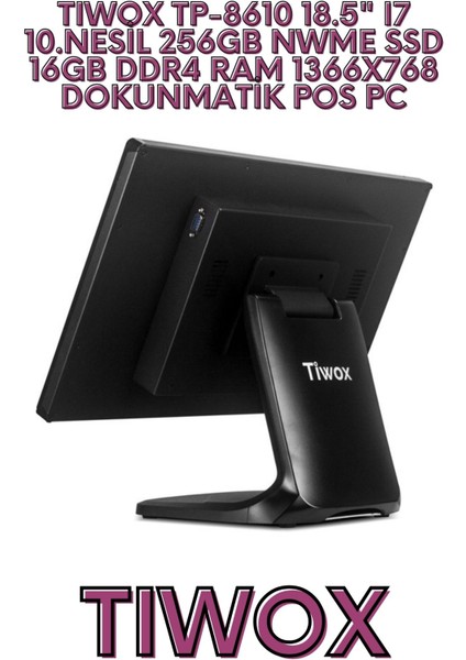 TP-8610 18.5" I7 10.NESİL 256GB NWME SSD 16GB DDR4 RAM 1366 modelleri