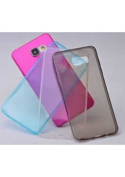 ESLIFETECH26AKSESUAR Samsung Galaxy A7 2016 Uyumlu Silikon Kılıf-Füme