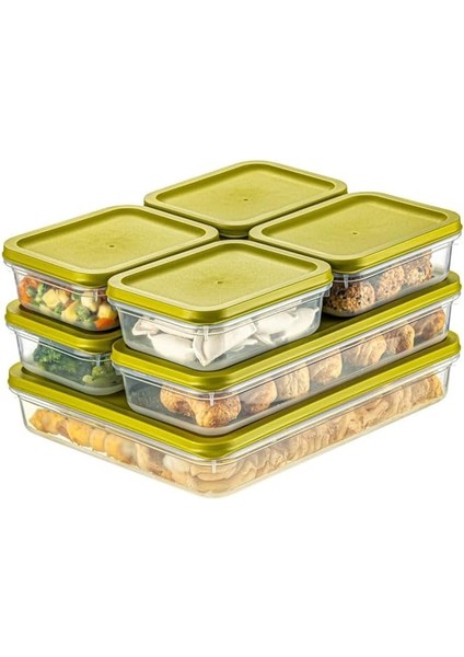 4 Adet Buzdolabı Organizeri – Pp Plastik Şeffaf ve Ayarlanabilir Saklama Kabı, Gıdaları Taze Tutan Fresh Box, Çok Amaçlı,mikrodalga ve Bulaşık Makinesi Uyumlu (Yeşil, 1200 Ml) modelleri