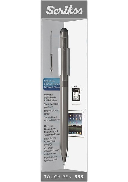 Touch Pen 599 Stylus Tükenmez Kalem Titanyum fiyatları