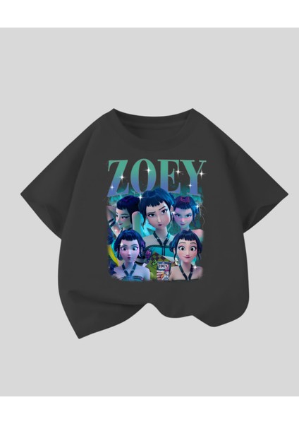 Kpop Demon Hunterix Kids Design Unisex Oversize T-Shirt