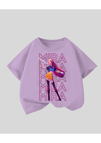 Kpop Demon Hunterix Kids Design Unisex Oversize T-Shirt