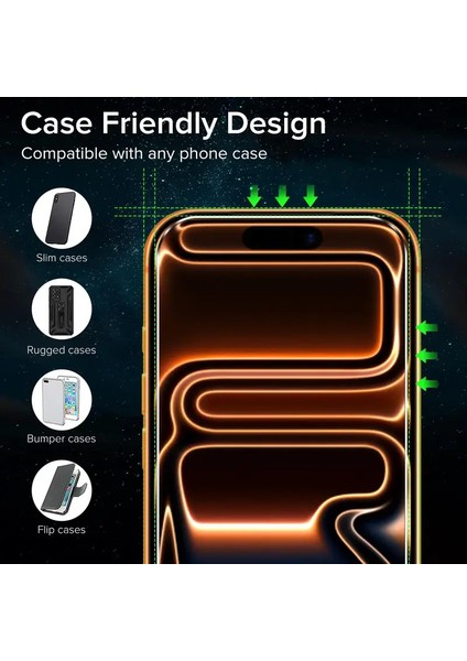 Iphone 17 Pro Şeffaf Ekran Koruyucu Hd Görüntü Antisitatik Cam 5d fiyatları