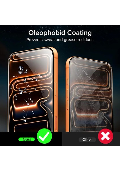 Iphone 17 Pro Şeffaf Ekran Koruyucu Hd Görüntü Antisitatik Cam 5d modelleri