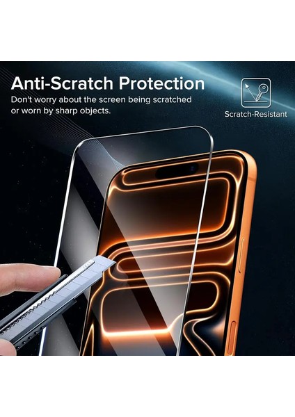 Iphone 17 Pro Şeffaf Ekran Koruyucu Hd Görüntü Antisitatik Cam 5d fırsatları