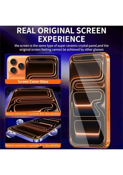 Iphone 17 Pro Şeffaf Ekran Koruyucu Hd Görüntü Antisitatik Cam 5d indirimleri