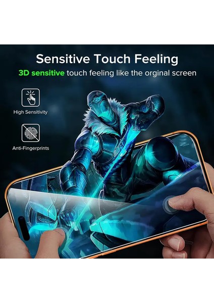 Iphone 17 Pro Şeffaf Ekran Koruyucu Hd Görüntü Antisitatik Cam 5d