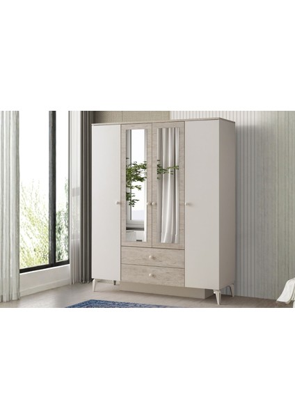 Preta 4 Kapılı Gardırop