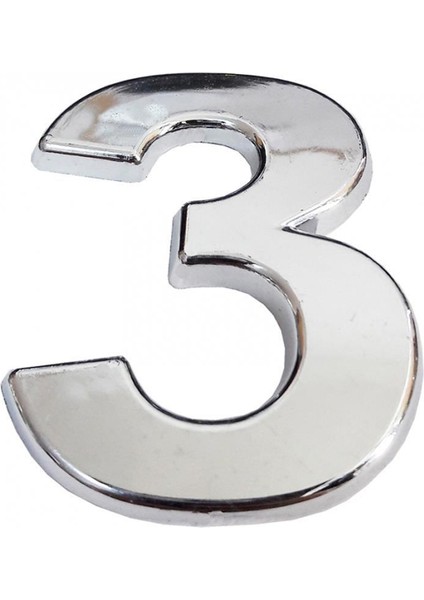 bulurum krom yapışkanlı 3 rakamı 5 cm