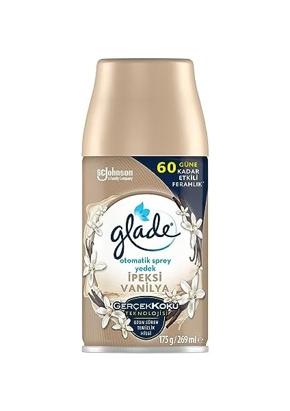 Glade Ipeksi Vanilya Yedek Otomatik Sprey 60 Gün Etkili (1 x 269 Ml)