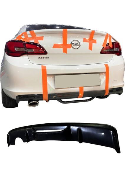 Opel Astra J Sedan Difüzör (Plastik) 2012-2020 Parlak Siyah