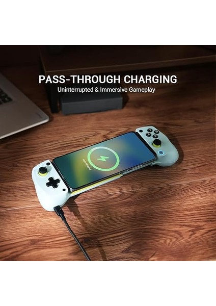 X5 Lite Type-C Mobile Gaming Controller For iPhone (Usb-C), Android & Harmonyos Phones,lightweight Design, Hall Effect Sticks, Supports Radiator & Pass-Through Charging (Black) indirimleri