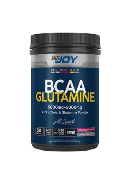 Bigjoy Bcaa - Glutamine - Karpuz Aromalı 1 Paket(1 x 600 G)