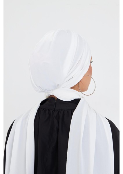 Krem Pratik Hazır Geçmeli Tesettür Bone Sandy Kumaş Atkılı 2204_40