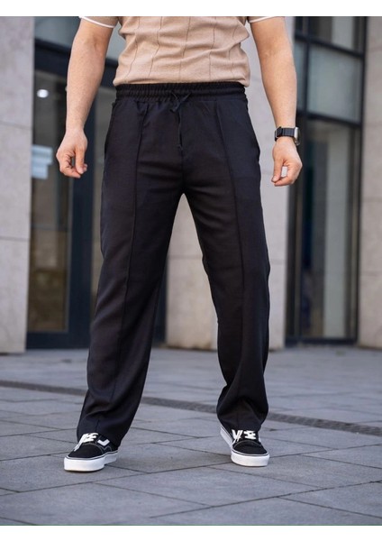 Mdb Erkek Keten Cepli Çıma Dikişli Jogger Buggy Pantalon Rahat Kalıp Iyah