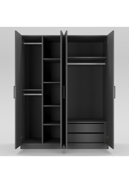 4 Kapaklı Elbise Dolabı 180X150X55CM 14102502 modelleri