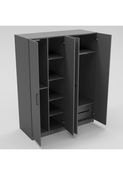 4 Kapaklı Elbise Dolabı 180X150X55CM 14102502 fiyatları