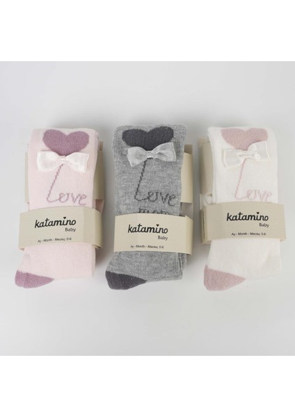 Sudan Aks Kız Bebek Külotlu Çorap K62302 Asorti