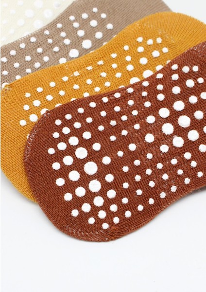 6lı Sneakers Kaymaz Penye Çorap 20102 Toprak fırsatları