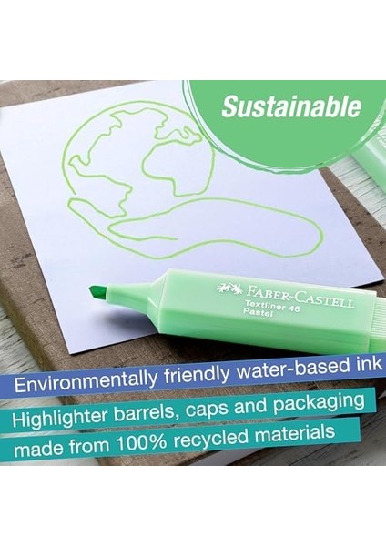 Fosforlu Seti, 8’li, Pastel Renkler, Su Bazlı Mürekkep, Kesik Uç, 3 Farklı Çizgi Kalınlığı, Dayanıklı ve Uzun Ömürlü fiyatları