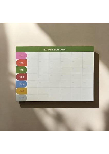 Tanıtım Tarihsiz A4 Haftalık Masa Planlayıcı – 80 Yaprak | Minimal Tasarım | Ofis & Ev Için Haftalık Takip Bloku modelleri