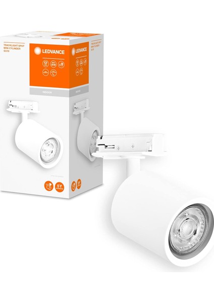 Tracklight Ray Sistemi Mini Lamba Başlığı, Siyah,