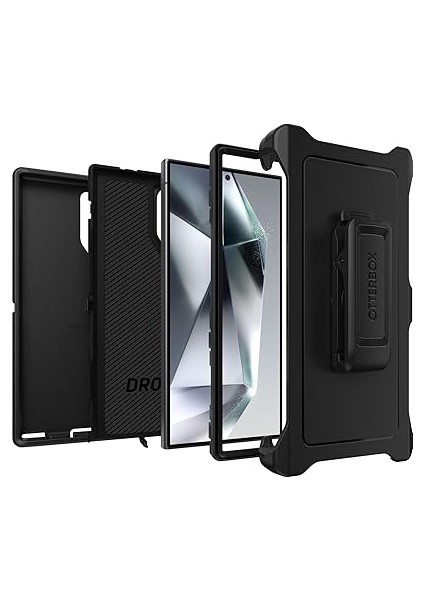 Defender Samsung Galaxy S24 Ultra Için Kılıf, Darbeye Dayanıklı, Düşmeye Dayanıklı, Ultra Sağlam, Koruyucu Kılıf, 5 x Askeri Standarda Göre Test Edilmiştir, Siyah indirimleri