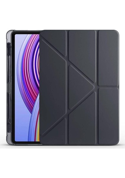 Xiaomi Redmi Pad Pro 12,1inç ile Uyumlu Kılıf Katlanır Kalemlikli Standlı Akıllı Kapak Case, Leverder Lila fiyatları