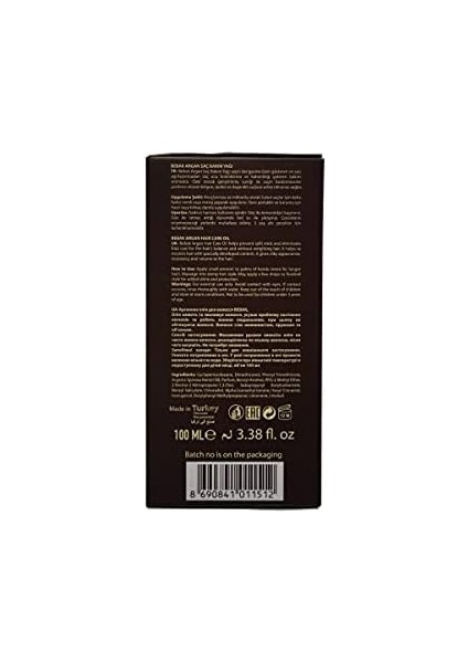 Bebak Argan Saç Bakım Yağı 100 ml