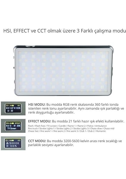 PRO-S21 Rgb LED Video Efekt Işığı fiyatları