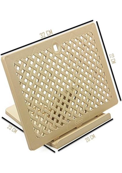 Online Plastik Rahle - Pratik Rahle - Masa Üstü Rahlesi - Kitap Okuma Standı - Bej