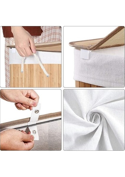 Çamaşır Sepeti, Çamaşır Toplayıcı, Bambudan Yapılmış, Kulplu Çamaşır Sandığı, 3 Bölme, Klipsli Kapak, 150 L, Katlanabilir, Çamaşır Odası, Yatak Odası, Banyo, Doğal Renk LCB091N01 indirimleri