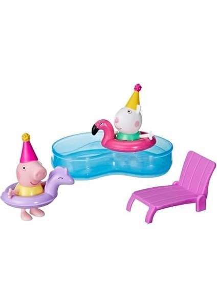 Pig Peppa's Havuz Partisi Oyun Seti, 2 Figür ve 4 Aksesuar, Okul Öncesi Oyuncakları, Çocuk Hediyeleri, 3 Yaş ve Üzeri fiyatları