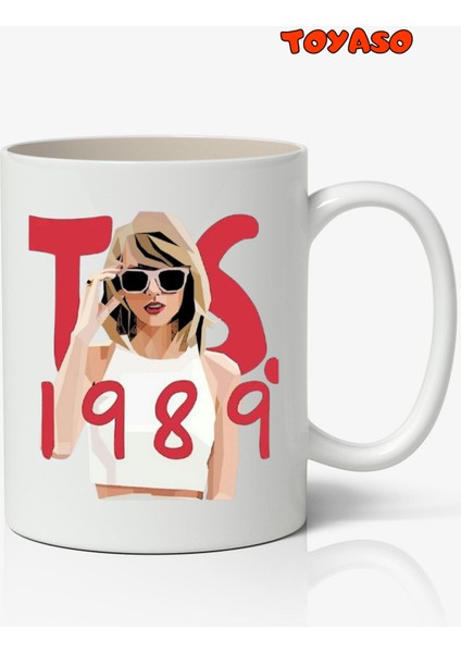 Taylor Swift Temalı Beyaz Kupa Bardak Sevgiliye Arkadaşa Hediye