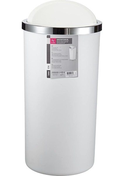 M-E76-01 Lenox 35 Lt Çöp Kovası, Beyaz