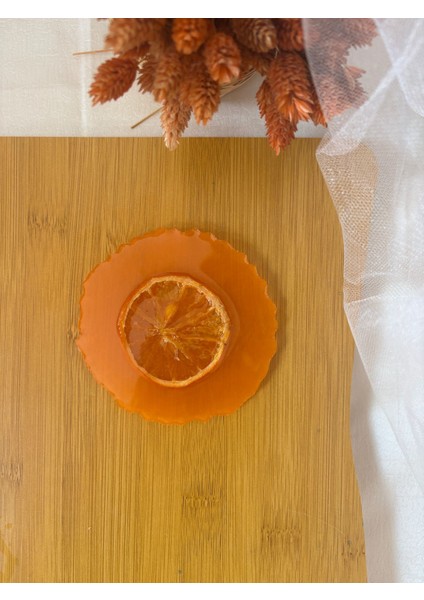 Portakallı Bardak Altlığı