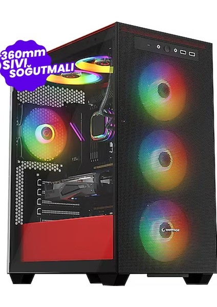 DR-349 Ryzen 7 5700X 16GB Ddr4 RTX2060 Süper 1tb M.2 Nvme SSD Sıvı Soğutmalı Oyun Bilgisayarı