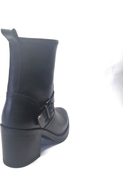 Kadın Hakiki Deri 7.5 cm Topuklu El Yapımı Tokalı Günlük Şık Bot indirimleri