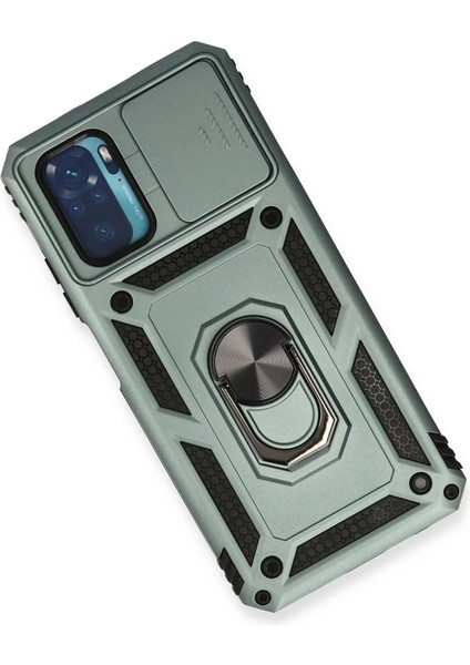 Xiaomi Redmi Note 10 Kılıf Pars Lens Yüzüklü Silikon - Yeşil - MRS8439-1012 modelleri