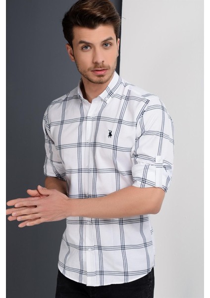 G656 Dewberry Erkek Gömlek-Düz Beyaz indirimleri