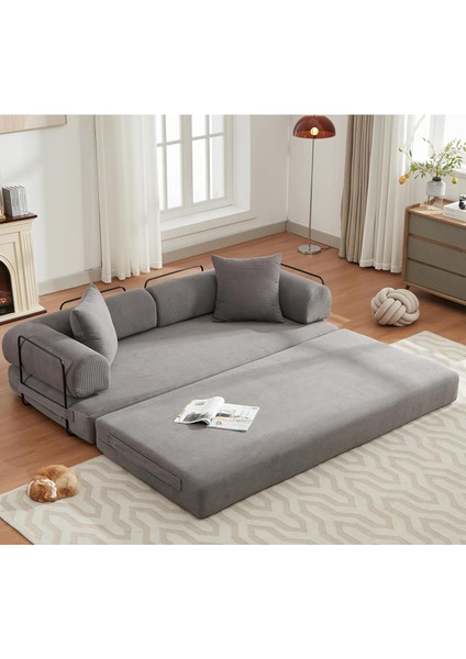 Yataklı Çekyat,katlanabilir Yataklı Kanepe,oturma Odası,l Şeklinde Kolçaklı Kanepe 90X200 cm