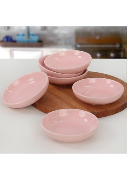 Açık Pembe Halka Çerezlik/sosluk 13 cm 6 Adet