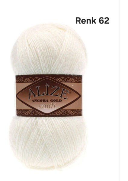 Alize Angora Gold Simli Renk 62